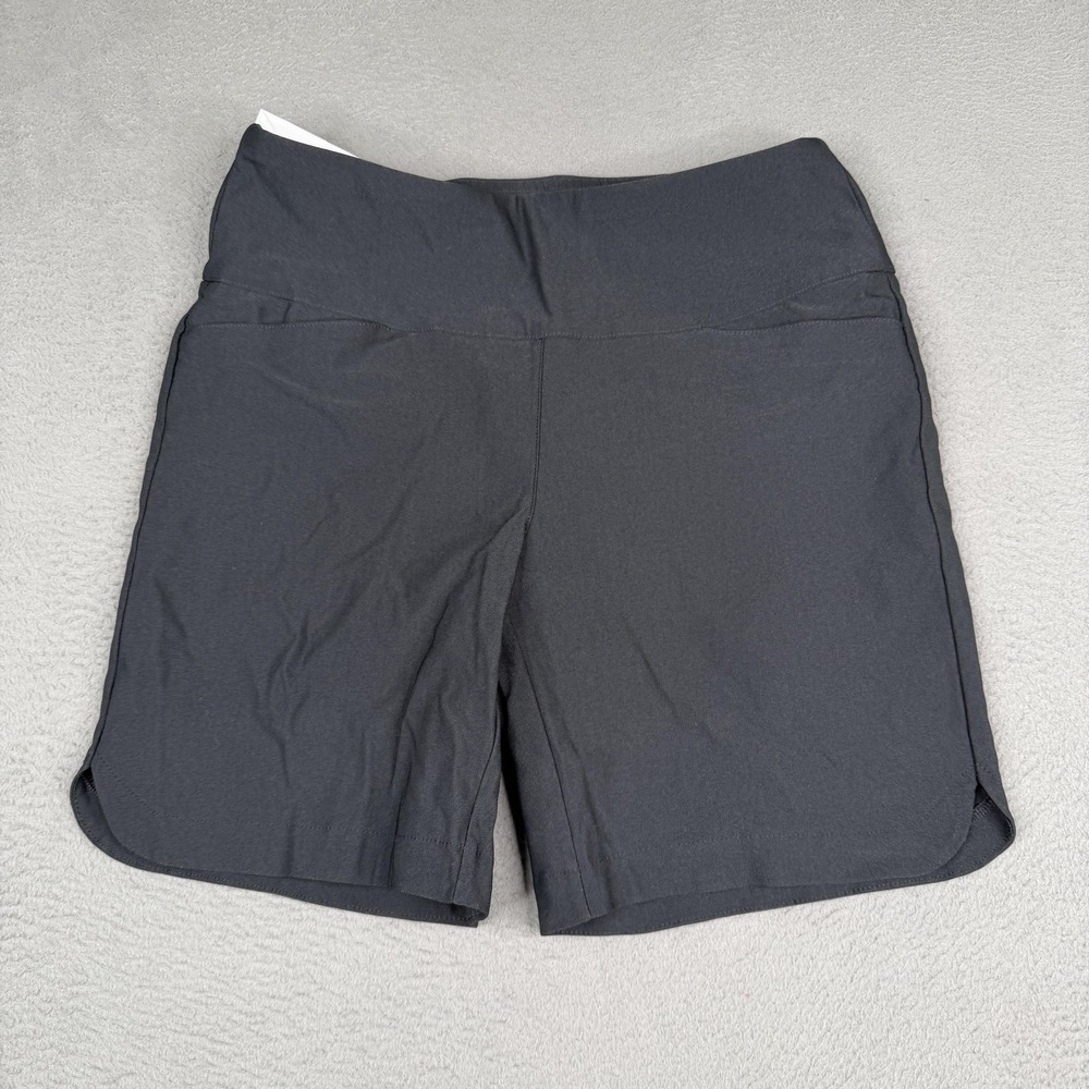 Lady Hagen Shorts Womens Medium Black 7" Tummy Control Pull On Golf Stretch
